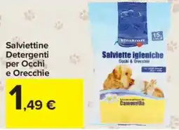 Carrefour Market Salviettine Detergenti per Occhi e Orecchie offerta