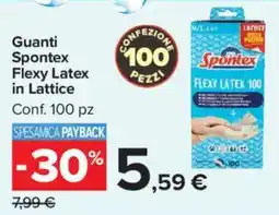 Carrefour Market Guanti Spontex Flexy Latex in Lattice offerta