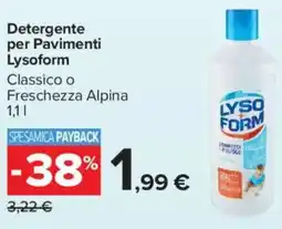 Carrefour Market Detergente per Pavimenti Lysoform offerta