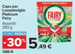 Carrefour Market Caps per Lavastoviglie Platinum Fairy offerta