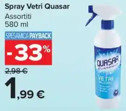 Carrefour Market Spray Vetri Quasar offerta