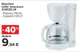 Carrefour Market Macchina Caffe' Americano SCM125-24 offerta