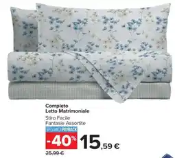 Carrefour Market Completo Letto Matrimoniale offerta