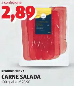 ALDI Regione che vai carne salada offerta