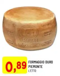 DPiù Formaggio duro piemonte offerta