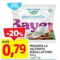 DPiù Mozzarella valfiorita senza lattosio offerta