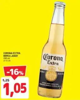 DPiù Corona extra birra lager offerta