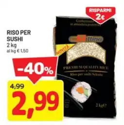 DPiù Riso per sushi offerta