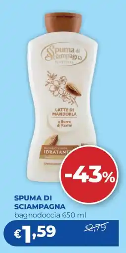 Acqua & Sapone SPUMA DI SCIAMPAGNA bagnodoccia offerta