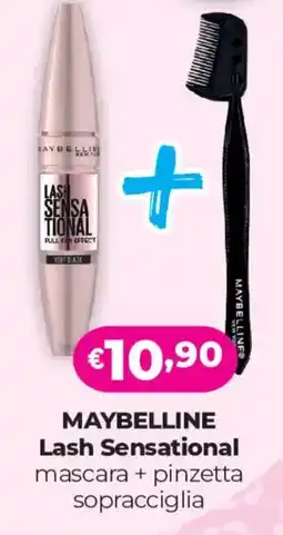Acqua & Sapone MAYBELLINE Lash Sensational mascara + pinzetta sopracciglia offerta