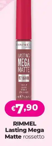 Acqua & Sapone RIMMEL Lasting Mega Matte rossetto offerta