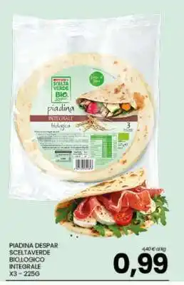 Eurospar PIADINA DESPAR SCELTAVERDE BIOLOGICO INTEGRALE offerta