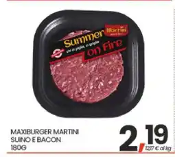 Eurospar MAXIBURGER MARTINI SUINO E BACON offerta
