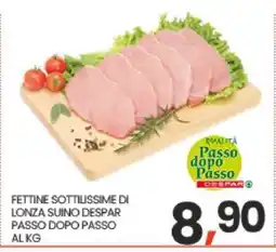 Eurospar Fettine Sottilissime di Lonza Suino Despar Passo Dopo Passo offerta