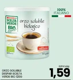 Eurospar ORZO SOLUBILE DESPAR SCELTA VERDE BIO 120G offerta