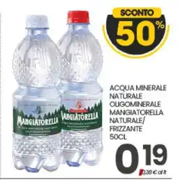 Eurospar ACQUA MINERALE NATURALE OLIGOMINERALE MANGIATORELLA offerta