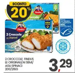 Eurospar 2 Croccole FINDUS offerta