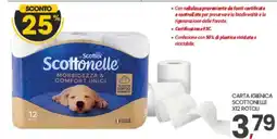 Eurospar CARTA IGIENICA SCOTTONELLE X12 ROTOLI offerta