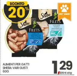 Eurospar ALIMENTI PER GATTI SHEBA VARI GUSTI offerta