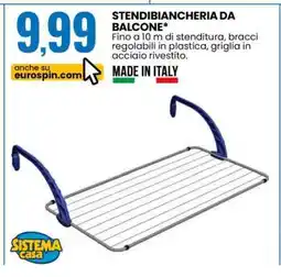 Eurospin STENDIBIANCHERIA DA BALCONE offerta