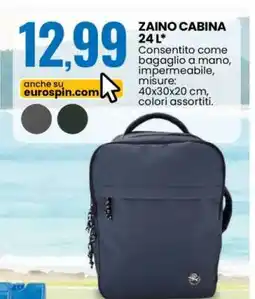Eurospin ZAINO CABINA 24 L offerta