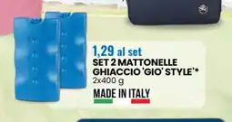 Eurospin SET 2 MATTONELLE GHIACCIO 'GIO' STYLE' offerta
