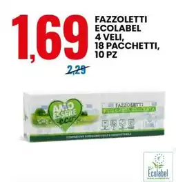 Eurospin FAZZOLETTI ECOLABEL offerta
