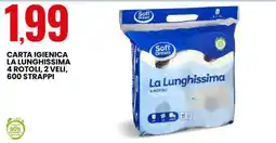 Eurospin CARTA IGIENICA LA LUNGHISSIMA offerta