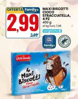 Eurospin MAXI BISCOTTI CIOCO STRACCIATELLA, 4 PZ offerta
