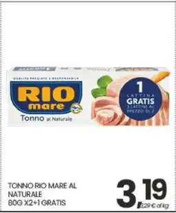 Eurospar TONNO RIO MARE AL NATURALE offerta