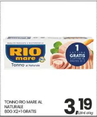 Eurospar TONNO RIO MARE AL NATURALE offerta