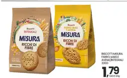 Eurospar BISCOTTI MISURA FARRO, MAIS E AVENA/INTEGRALI offerta