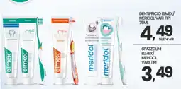 Eurospar DENTIFRICIO ELMEX/MERIDOL VARI TIPI offerta