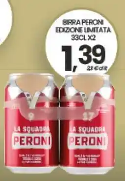 Eurospar BIRRA PERONI EDIZIONE LIMITATA offerta