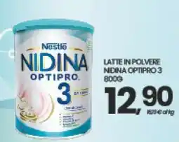Eurospar LATTE IN POLVERE NIDINA OPTIPRO 3 offerta