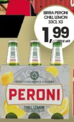 Eurospar Birra Peroni Chill Lemon offerta