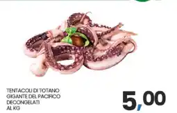 Eurospar TENTACOLI DI TOTANO GIGANTE DEL PACIFICO DECONGELATI AL KG offerta