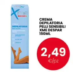 Eurospar CREMA DEPILATORIA PELLI SENSIBILI XME DESPAR 150ML offerta