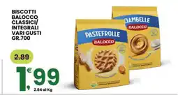 Eurospar BISCOTTI BALOCCO CLASSICI/INTEGRALI VARI GUSTI GR.700 offerta