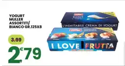 Eurospar YOGURT MULLER ASSORTITI/BIANCO GR.125X8 offerta