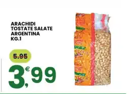 Eurospar ARACHIDI TOSTATE SALATE ARGENTINA KG.1 offerta