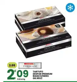 Eurospar TARTUFO DESPAR PREMIUM BIANCO/NERO GR.90X2 offerta