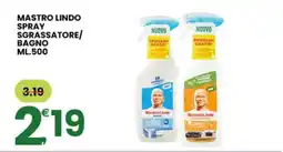 Eurospar MASTRO LINDO SPRAY SGRASSATORE/BAGNO ML.500 offerta