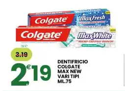 Eurospar DENTIFRICIO COLGATE MAX NEW offerta