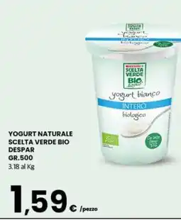Eurospar YOGURT NATURALE SCELTA VERDE BIO DESPAR offerta