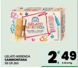 Eurospar GELATO MERENDA SAMMONTANA offerta