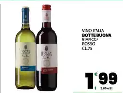 Eurospar VINO ITALIA BOTTE BUONA offerta