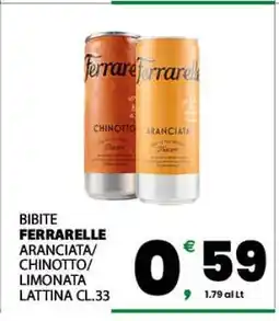 Eurospar BIBITE FERRARELLE ARANCIATA/CHINOTTO/LIMONATA LATTINA CL.33 offerta