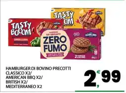 Eurospar HAMBURGER DI BOVINO PRECOTTI offerta
