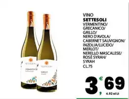 Eurospar VINO SETTESOLI offerta